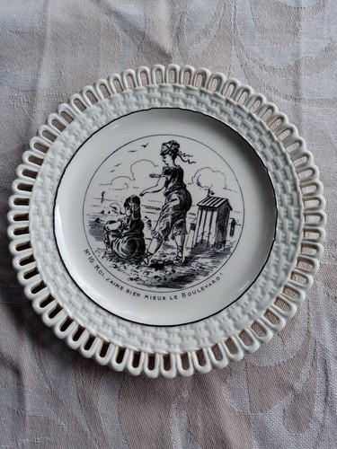 Assiette ancienne longwy - ancienne,