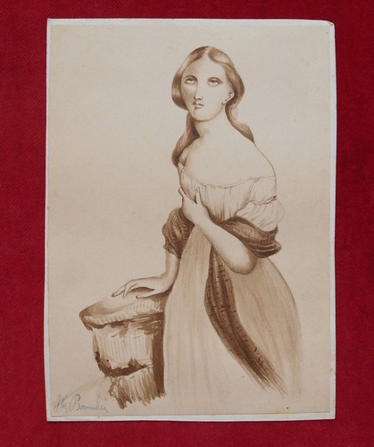 Dessin une jeune - jeune, femme