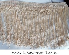 1/3m Galon frange beige rosé