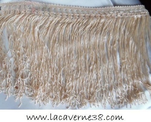 Galon frange beige - , rosé