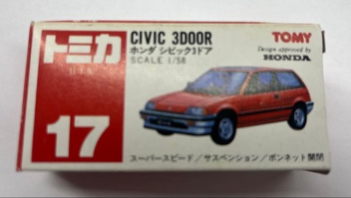 Red box tomica vintage honda - red,