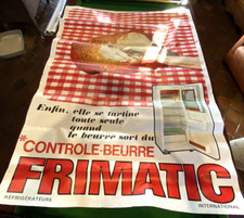 Grande Affiche Réfrigérateurs FRIMATIC - Format 115 m x 154 cm -  Non Daté