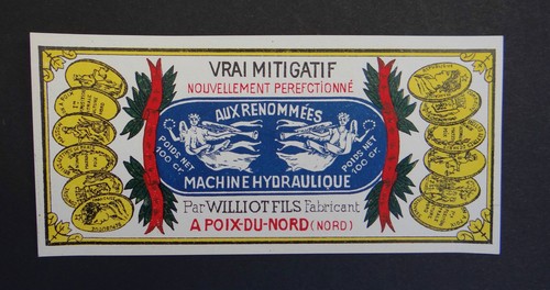 Ancienne étiquette vrai - ancienne,