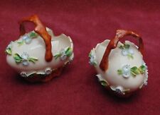 rare magnifique ancienne paire œuf porcelaine saxe Meissen sèvres très bon état