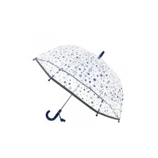 Parapluie enfant transparent bleu étoiles