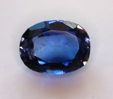 9,85 ct  Saphir de Labo bleu