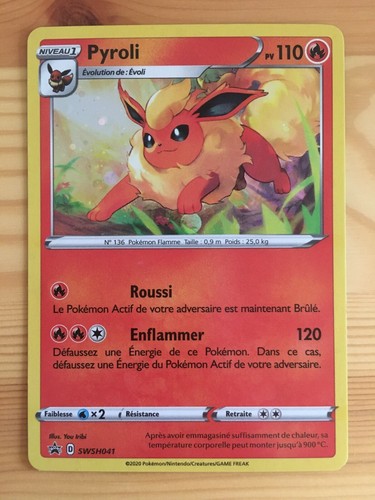 Carte pokémon holo - pokémon, pyroli