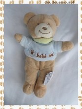 Doudou Peluche Ours Beige Pull