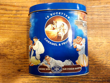 Boite en tôle sucettes PIERROT GOURMAND vide -