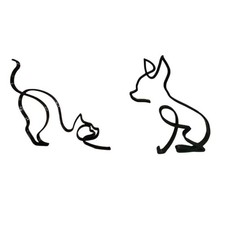 2x Simples Chien Chat