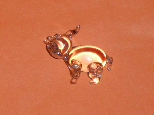 Cochon verre transparent - en,