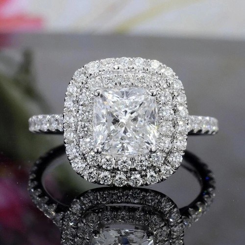 Bague annivarserie double halo