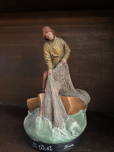 Ancienne statuette terre - terre, cuite