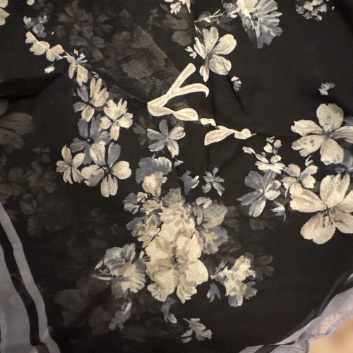 étole soie kenzo fleurie - en,