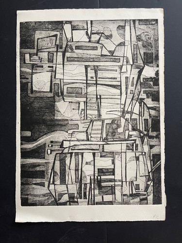 1970 abstract art - art, engraving