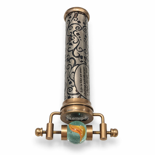 Kaléidoscope ancien laiton - kaléidoscope, en