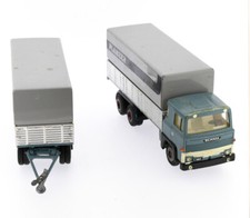 SCANIA 141 Tekno Planzer porteur caisse rigide et remorque transports 