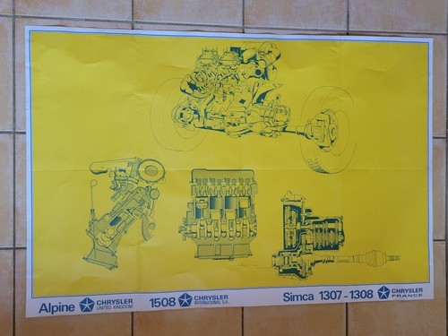 Affiche éclaté mecanique