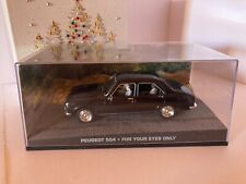 PEUGEOT 504 JAMES BOND AVEC PERSONNAGE 1/43