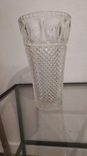 GRAND VASE EN VERRE EPAIS  DECORATION VINTAGE