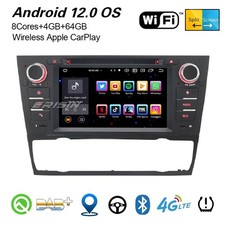 8-Cœur 64Go Android 14 Autoradio BMW 3er E90/91/92/93 WiFi CarPlay DAB+ GPS Navi