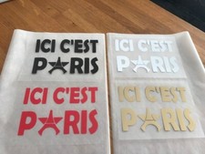 PSG ICI C'EST PARIS patch flocage - Modèle 2 avec étoile champions d'Europe 2025
