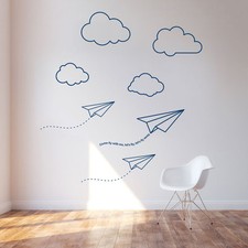 Papier Avions & Nuages Vinyle