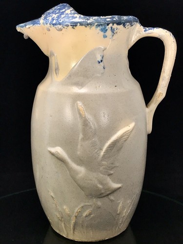 Antique blue white salt - &,