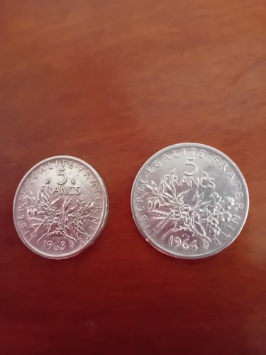 Bel état pièces 5 - bel, francs