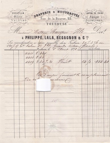 Toulouse drapier regagnon - toulouse,