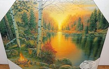 BIG BUCK BY THE LAKE  LIGHTED