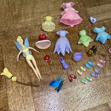 MINI POUPEE  Fée Clochette A HABILLER - DISNEYLAND PARIS , 6 Tenues Polly Pocket