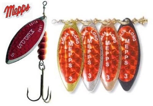 Cuiller mepps aglia long - aglia, redbo