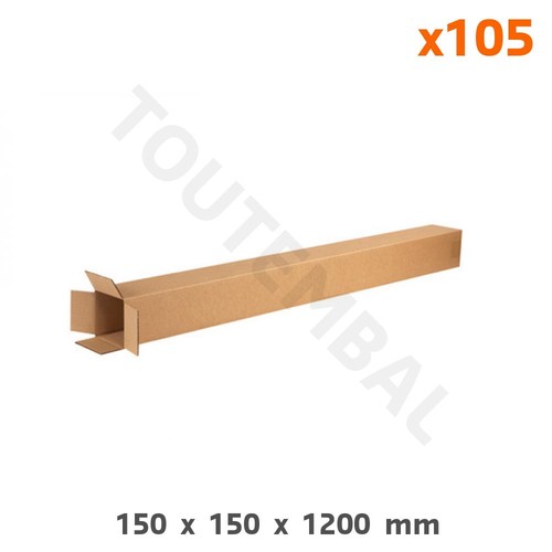 Long tube carton - , rectangulaire