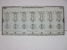 OMARO : Plaque Technique Vis