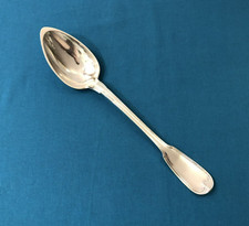 cuillère de service argent massif VIEILLARD blason aigle sur couronne no Minerve