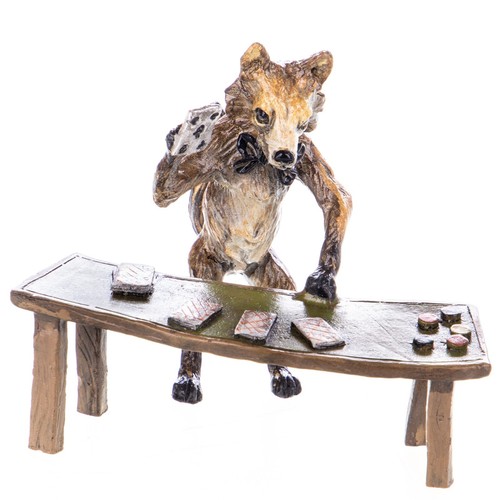 Sculpture renard table - la,