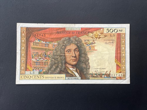 500 nouveaux francs - francs, molière