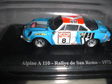 RENAULT Alpine A110 1600 S ailes élargies au 1/43e de 1973 de chez Eligor