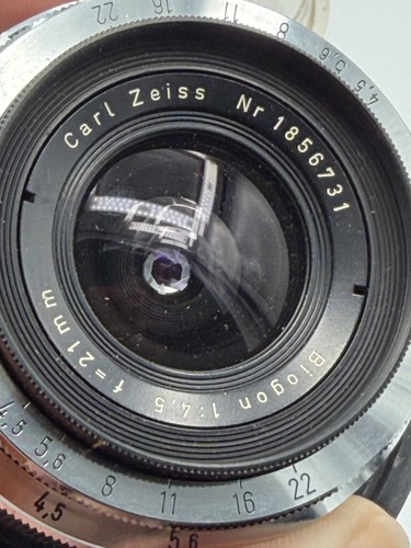 Carl zeiss biogon 21mm 5 - biogon, f/4.5