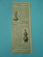 L'eau de Table à 10 centimes la Bouteille Syphon Print AD 1909