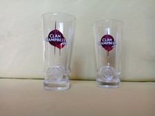 6 VERRES A WHISKY CLAN CAMPBELL  NOUVEAU MODEL N°2 NEUFS !!!