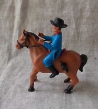 ANCIEN COW BOYS A CHEVAL SAUTEUR A REMONTOIR JOUET ENFANT VINTAGE HONGKONG