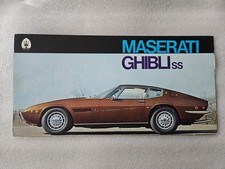 Brochure MASERATI GHIBLI SS  : dépliant de 6 pages