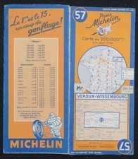 Carte michelin verdun - carte,