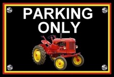 Plaque parking only tracteur - parking,