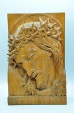 Tête du Christ en palissandre des Indes signée Pierre RAJOA Madagascar religion