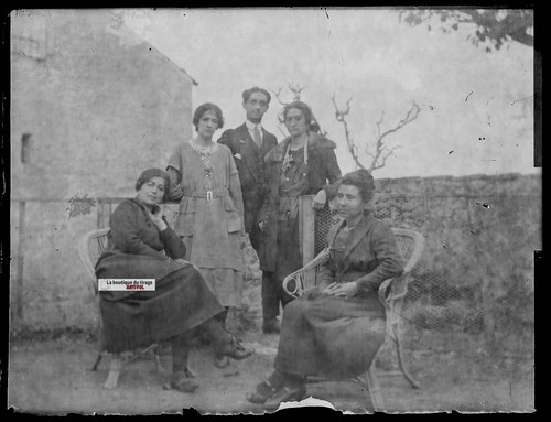 Plaque verre photo ancienne