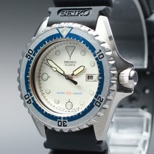 Montre vintage 1981 SEIKO Diver 2625-0170 Midsize 34mm Unisexe Qz New Batt...