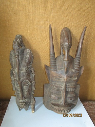 Lot masques africains - lot, de